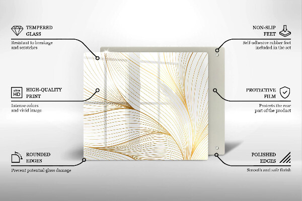 Protetor placa indução Padrão de linha moderno