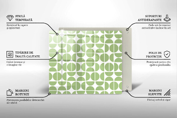 Tábua protetora Padrão de formas boho