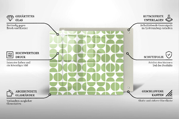 Tábua protetora Padrão de formas boho