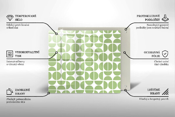 Tábua protetora Padrão de formas boho