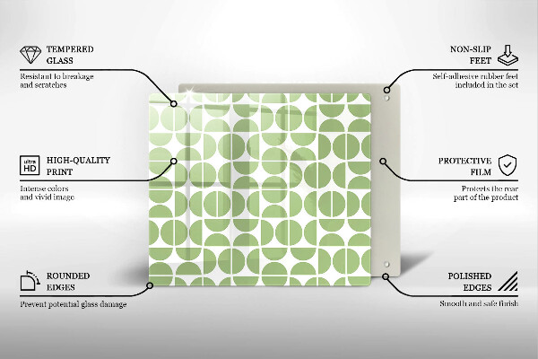 Tábua protetora Padrão de formas boho