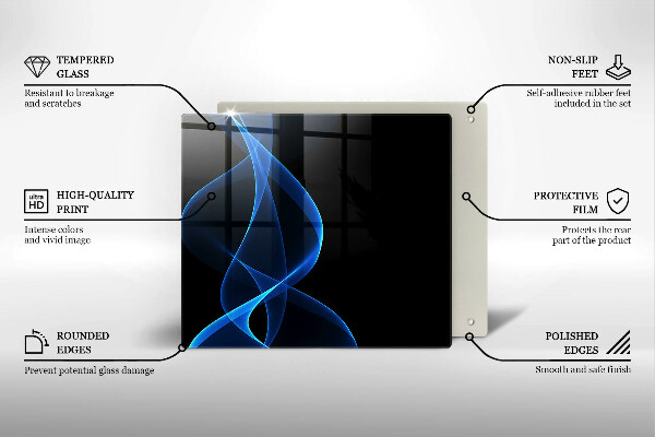 Tábua protetora Linhas de fumaça azul