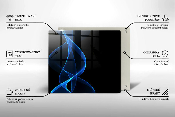 Tábua protetora Linhas de fumaça azul
