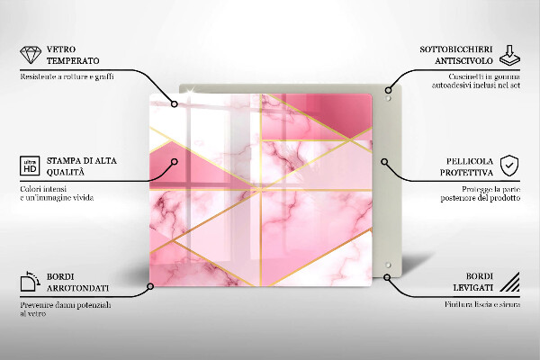 Tábua protetora Mármore geométrico