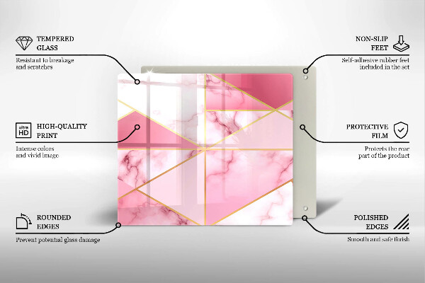 Tábua protetora Mármore geométrico