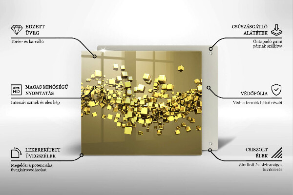 Tábua protetora Geometria 3D abstrata
