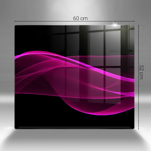 Protetor placa de indução Abstração rosa