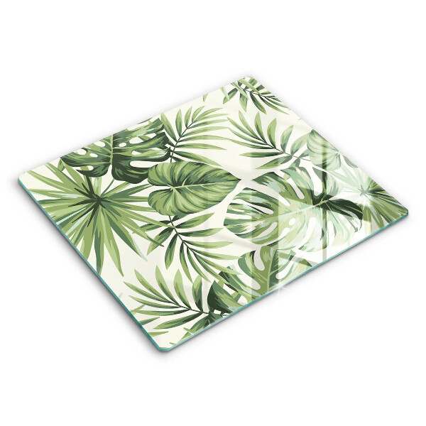 Cobertura de parede do fogão a gás Ilustrație Cu Frunze De Monstera