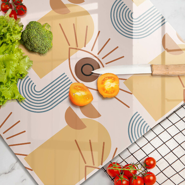 Protetor placa de indução Olhos com padrão boho