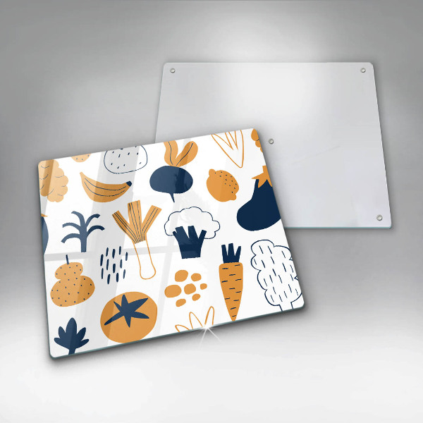 Protetor placa indução Ilustração de alimentos