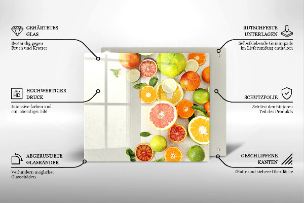 Tábua protetora Frutas cítricas