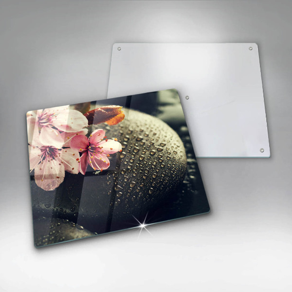 Tábua protetora Flores pedras zen