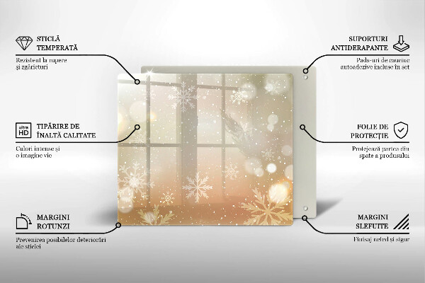 Protetor placa indução Flocos de neve