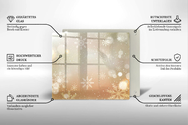 Protetor placa indução Flocos de neve