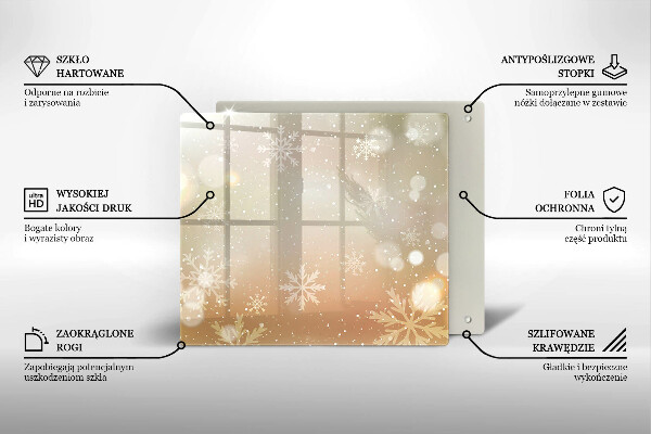 Protetor placa indução Flocos de neve