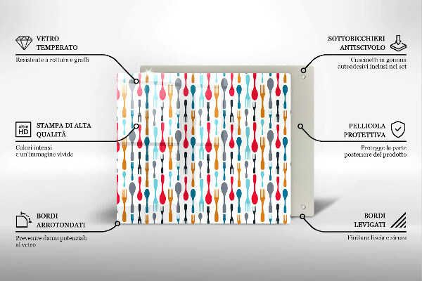Protetor placa de indução Ilustração de uma colher