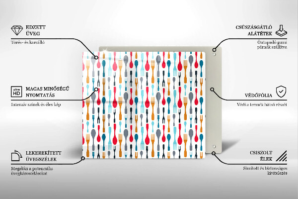 Protetor placa de indução Ilustração de uma colher