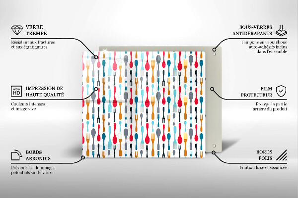 Protetor placa de indução Ilustração de uma colher