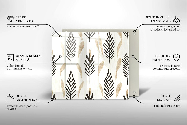 Protetor placa indução Plantas Boho