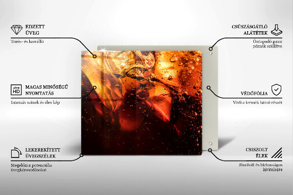 Tábua protetora Bebida de cola com gelo