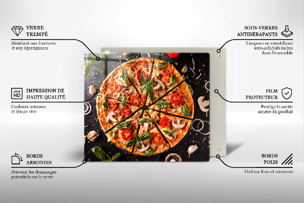 Protetor placa indução Pizza com cogumelos