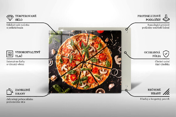 Protetor placa indução Pizza com cogumelos