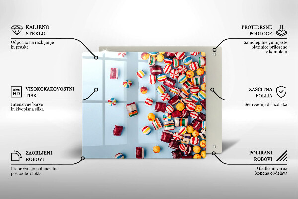 Protetor placa de indução Doces coloridos