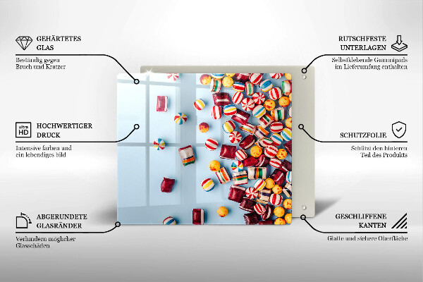 Protetor placa de indução Doces coloridos