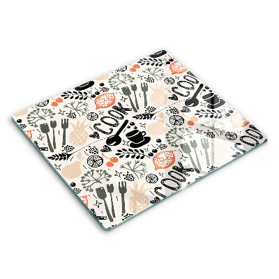 Protetor placa indução Motivo de cozinha de desenho animado