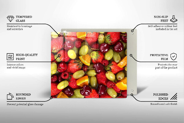 Protetor placa indução Frutas de verão