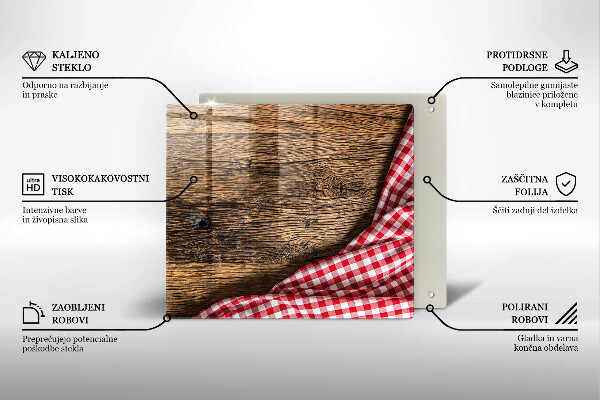 Protetor placa de indução Mesa de madeira