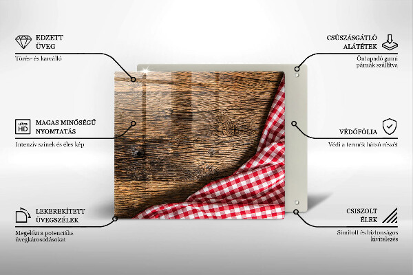 Protetor placa de indução Mesa de madeira