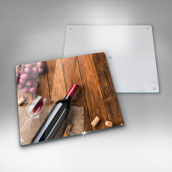 Protetor placa indução Uma garrafa de vinho tinto