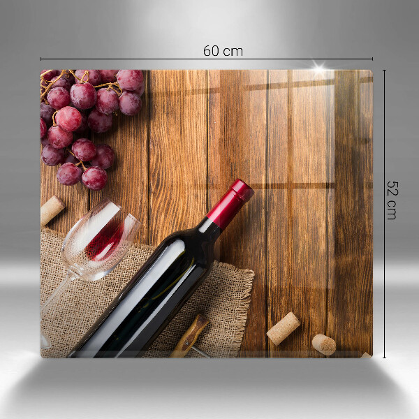 Protetor placa indução Uma garrafa de vinho tinto