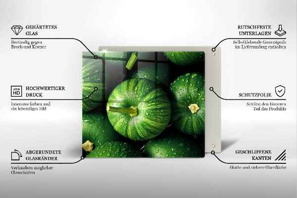 Protetor placa indução Abóboras verdes