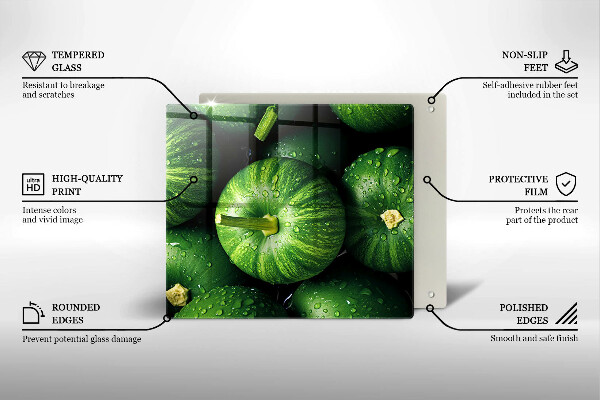 Protetor placa indução Abóboras verdes