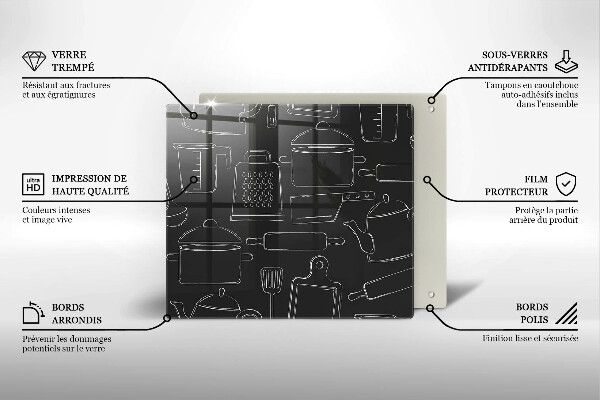 Tábua protetora Acessórios de cozinha de desenho animado