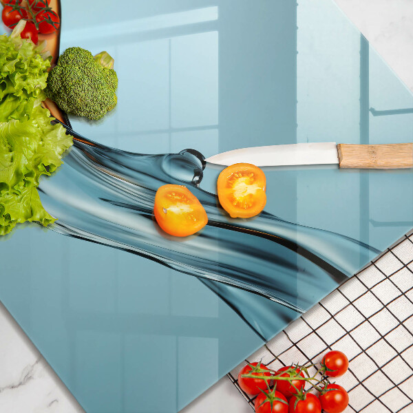 Protetor placa indução Água sobre fundo azul