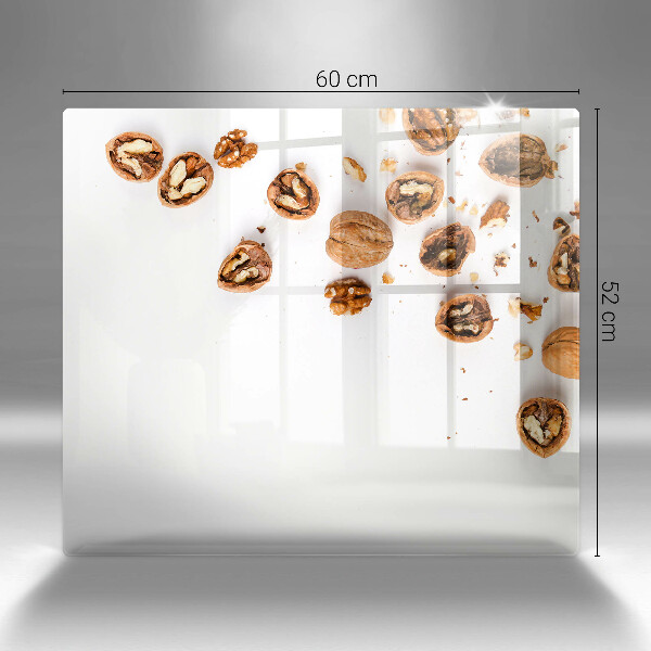 Tábua protetora Nozes em fundo branco