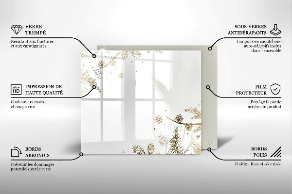 Protetor placa de indução Decorações de inverno