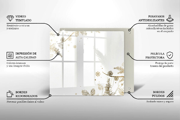 Protetor placa de indução Decorações de inverno