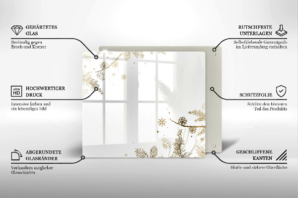 Protetor placa de indução Decorações de inverno