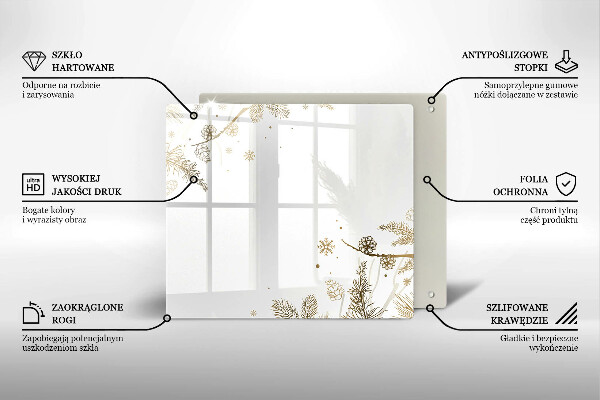 Protetor placa de indução Decorações de inverno