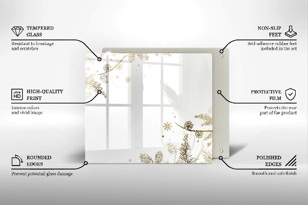 Protetor placa de indução Decorações de inverno