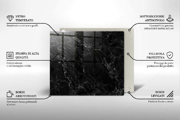 Tábua protetora Mármore elegante