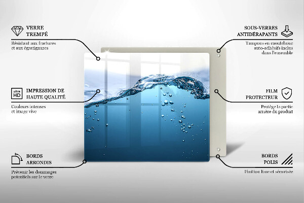 Tábua protetora Água azul