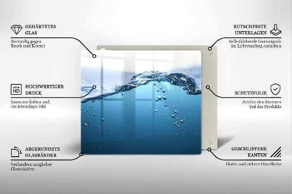 Tábua protetora Água azul