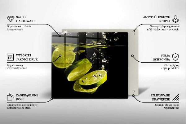 Tábua protetora Limões na água
