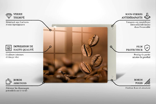 Protetor placa indução Grãos de café