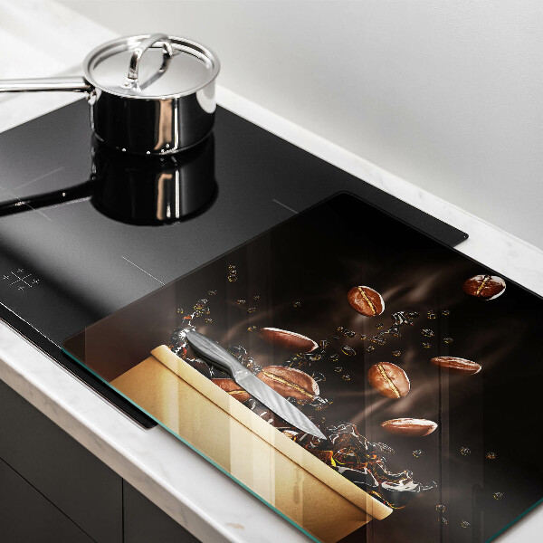 Protetor placa indução Grãos de café quentes